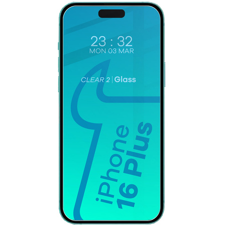 3x Szkło + szybka na aparat BIZON Clear 2 Pack do iPhone 16 Plus