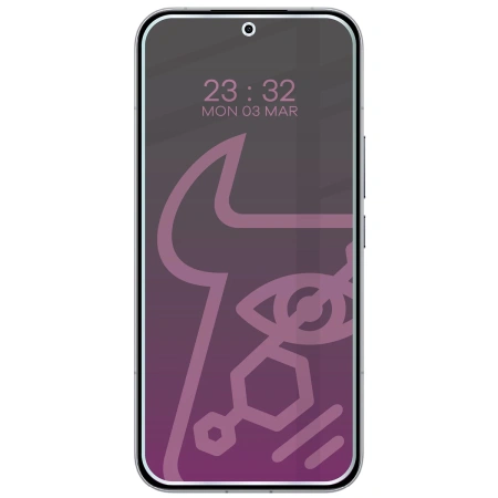 Prywatyzujące szkło hybrydowe Bizon Glass Mule Shadow do Xiaomi POCO F8 Ultra, matowe