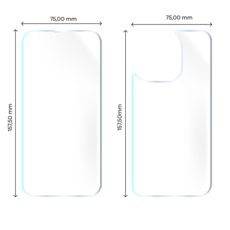 Folia hydrożelowa na tył i przód Bizon Glass Hydrogel, iPhone 14 Pro