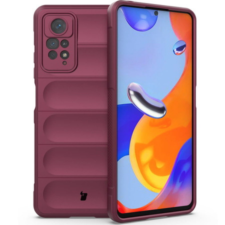 Pancerne etui Bizon Case Tur do Xiaomi Redmi Note 11 Pro / Pro 5G, burgundowe