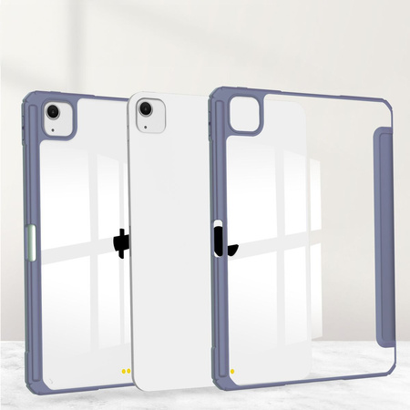 Etui Bizon Case Tab Clear Matt do iPad Air 13" 2024, lawendowe