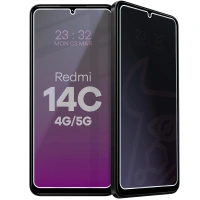 Prywatyzujące szkło hybrydowe Bizon Glass Mule Shadow do Xiaomi Redmi 14C 4G / 5G, matowe