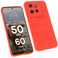 Pancerne etui Bizon Case Tur do Motorola Edge 50 Neo, czerwone