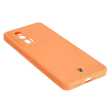 Etui Bizon Case Silicone Sq do Xiaomi Poco F5 Pro, pomarańczowe