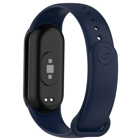Pasek Bizon Strap Watch Dots do Xiaomi Mi Smart Band 8, granatowy