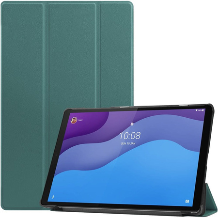 Etui Bizon Case Tab Croc do Lenovo Tab M10 Gen 2, ciemnozielone