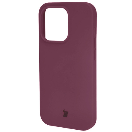 Etui silikonowe do iPhone 15 Pro Bizon Soft Case, ciemnofioletowe