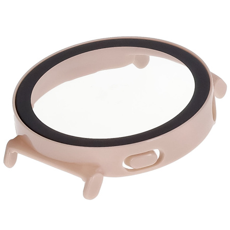 Etui ze szkłem do zegarka Bizon Case Watch Adamo do Huawei Watch GT 5 41 mm, różowe