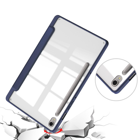 Etui Bizon Case Tab Clear Matt do Samsung Galaxy Tab S9, granatowe