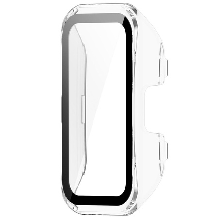 Etui Bizon Case+Glass Watch do Huawei Band 9 / Band 8, przezroczyste