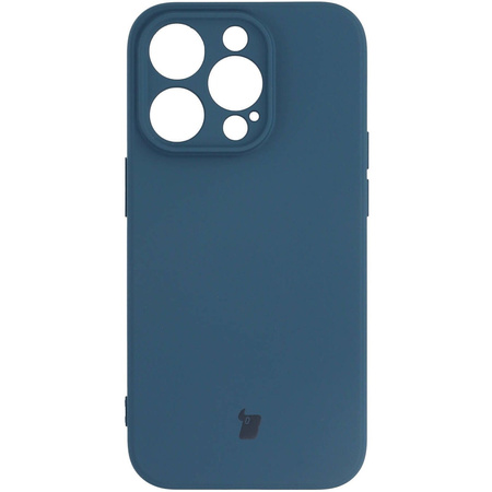 Etui Bizon Case Silicone do iPhone 14 Pro, granatowe