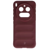 Pancerne etui Bizon Case Tur do Vivo X300 Pro, burgundowe