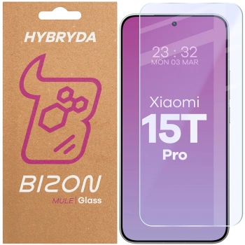 Elastyczne szkło hybrydowe Bizon Glass Mule do Xiaomi 15T Pro