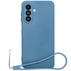 Silikonowe etui z pierścieniem magnetycznym Bizon Case Silicone Magnetic Sq do Galaxy A26 5G, granatowe