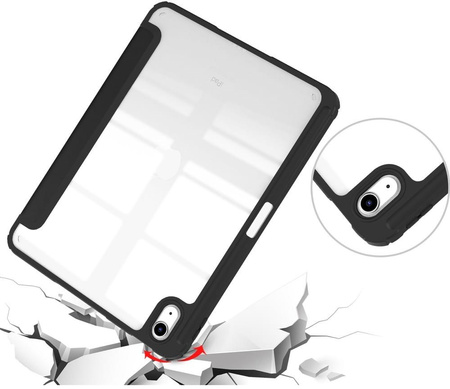 Etui Bizon Case Tab Clear Matt do iPad 11 / 10 gen. 2025 / 2022, czarne