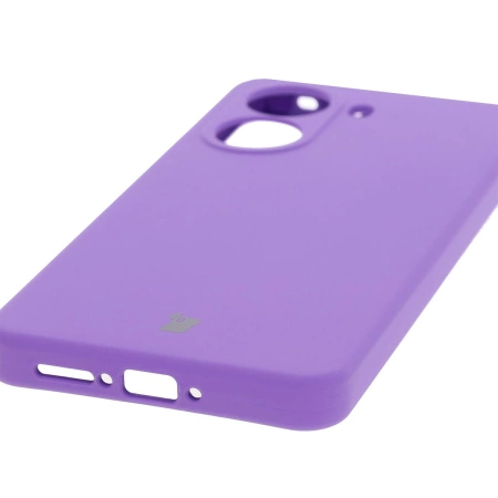 Silikonowe etui Bizon Soft Case do Xiaomi POCO X7 Pro, fioletowe