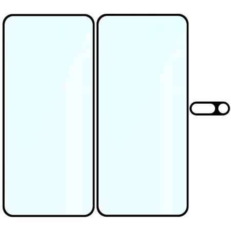 2x Szkło hartowane z ramką + szybka na aparat Bizon Edge 2 Pack do Xiaomi Redmi 14C 4G