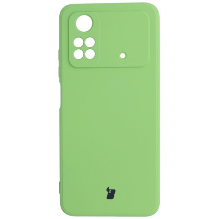 Etui Bizon Case Silicone do Xiaomi Poco M4 Pro 4G, jasnozielone