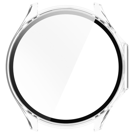 Etui ze szkłem do zegarka Bizon Case Watch Adamo do OnePlus Watch 3 / Oppo Watch X2, przezroczyste