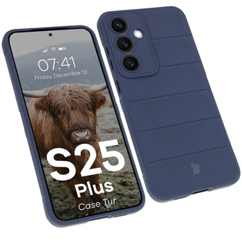 Pancerne etui Bizon Case Tur do Galaxy S25 Plus, granatowe