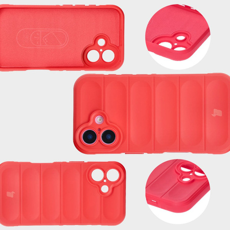 Pancerne etui Bizon Case Tur do iPhone 16 Plus, czerwone