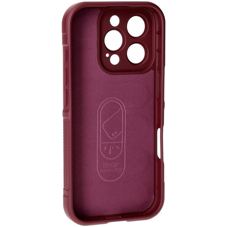 Pancerne etui Bizon Case Tur do iPhone 16 Pro, ciemnofioletowe