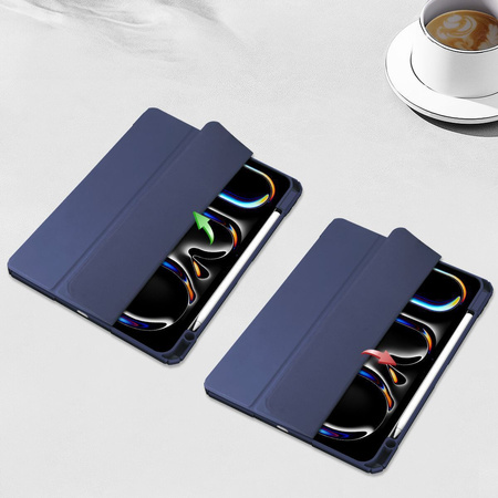 Etui Bizon Case Tab Clear Matt do iPad Pro 11" 2025 / 2024, granatowe