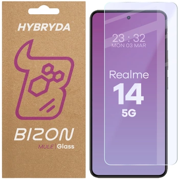 Elastyczne szkło hybrydowe Bizon Glass Mule do iPhone 16 Plus