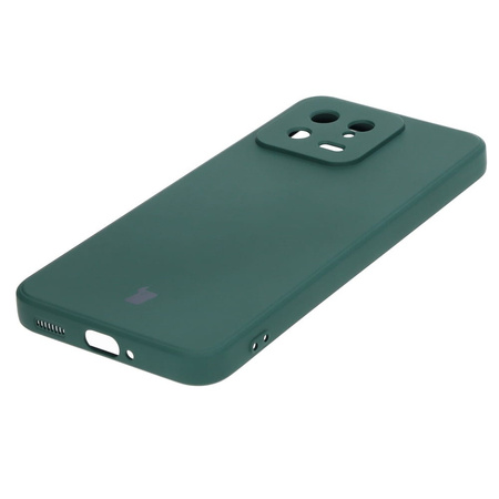 Etui Bizon Case Silicone Sq do Xiaomi 13, ciemnozielone