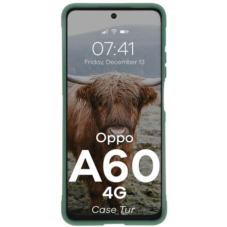 Pancerne etui Bizon Case Tur do Oppo A60 4G, ciemnozielone