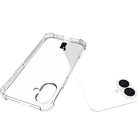 Elastyczne etui Bizon Case Salpa do iPhone 16 Plus przezroczyste