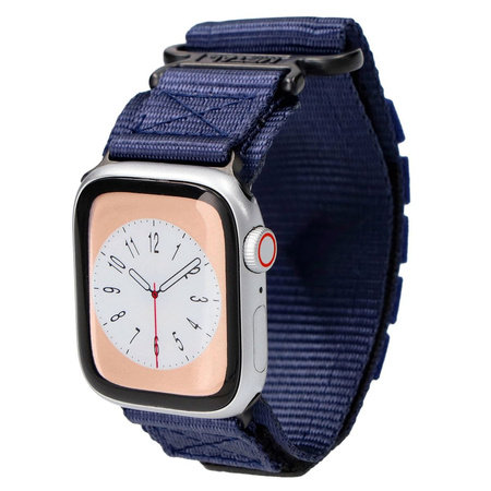 Sportowy pasek do zegarka Bizon Strap Watch Adventure do Apple Watch 38/40/41/42 mm, granatowy