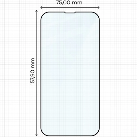 Szkło hartowane Bizon Glass Edge 2 do iPhone 14 Plus / 13 Pro Max, czarne