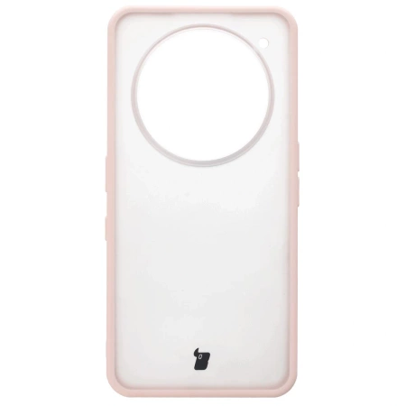 Etui Bizon Case Angelo do Nothing Phone (3a) Pro, półprzezroczyste z różową ramką