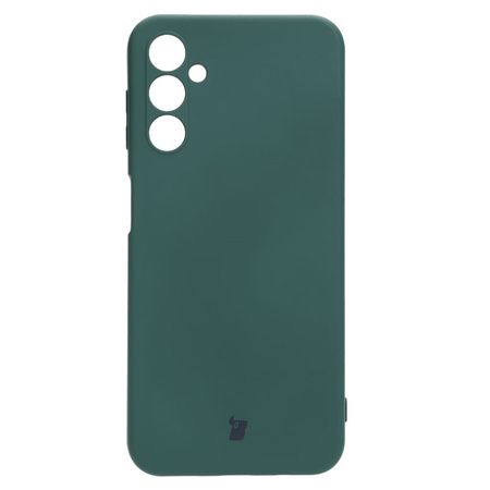 Etui Bizon Case Silicone do Galaxy A14 4G/5G, ciemnozielone