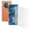 Elastyczne etui + 2x folia na ekran Bizon Case Clear Pack do Honor Magic7 Lite