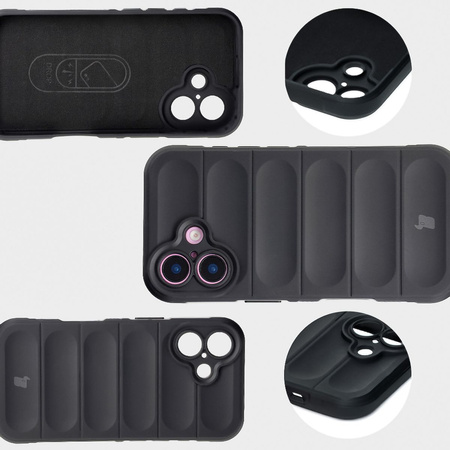 Pancerne etui Bizon Case Tur do iPhone 16, czarne