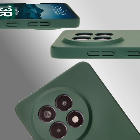 Etui Bizon Case Łupka do OnePlus 13R, zielone