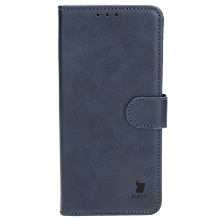 Etui z klapką Bizon Case Pocket do iPhone 15 Plus, granatowe