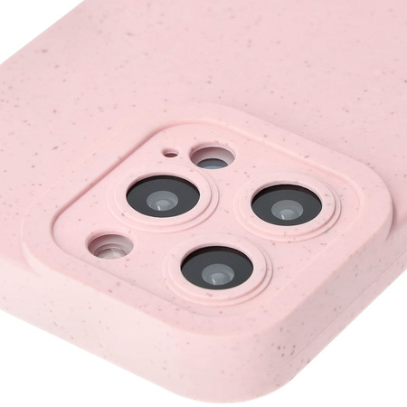 Ekologiczne etui Bizon Bio-Case do iPhone 14 Pro, różowe