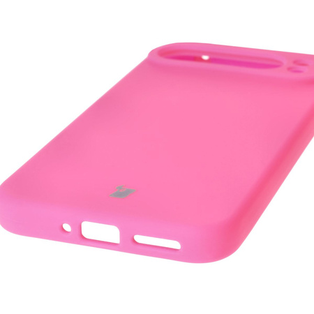 Silikonowe etui Bizon Soft Case do Google Pixel 9 Pro XL, neonowo-różowe