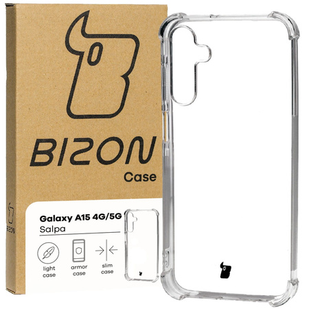 Elastyczne etui Bizon Case Salpa do Galaxy A15 5G/4G, przezroczyste