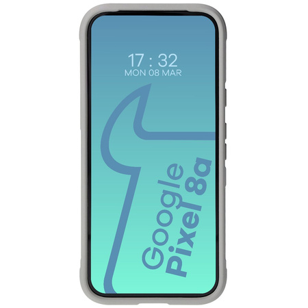 Pancerne etui Bizon Case Tur do Google Pixel 8a, jasnoszare