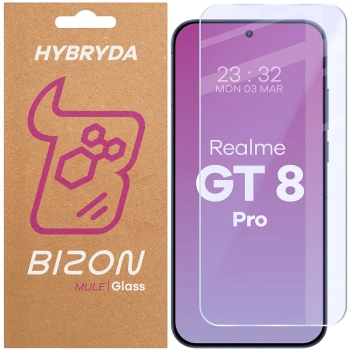 Elastyczne szkło hybrydowe Bizon Glass Mule do Realme GT 8 Pro