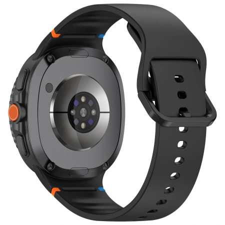 Silikonowy pasek Bizon Strap Watch Silicone do Galaxy Watch Ultra 47 mm, żółty