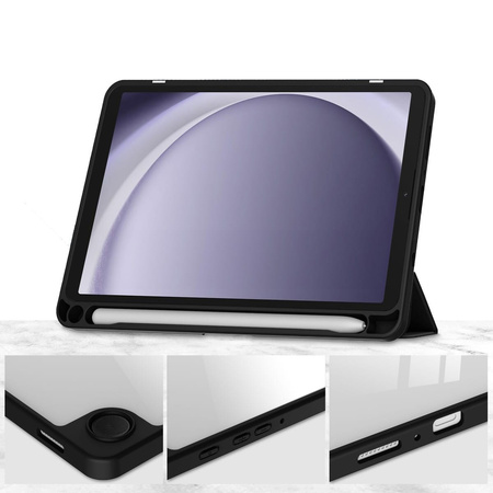 Etui Bizon Case Tab Clear Matt do Samsung Galaxy Tab A9, czarne