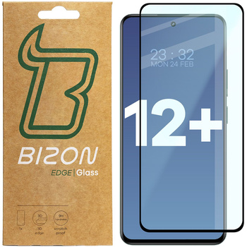 Szkło hartowane Bizon Glass Edge 2 do Realme 12+ 5G, czarne