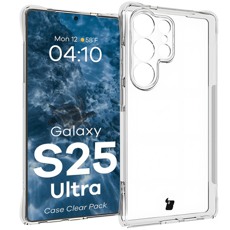 Elastyczne etui + 2x folia na ekran Bizon Case Clear Pack do Realme GT 6/GT 6T, przezroczyste