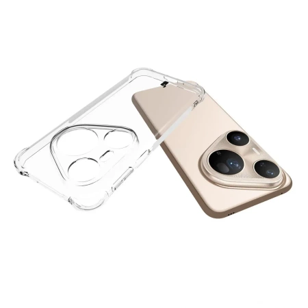 Elastyczne etui Bizon Case Salpa do Huawei Pura 80 Ultra, przezroczyste