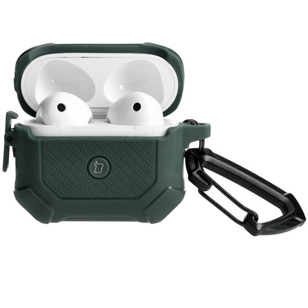 Etui Bizon Case Headphone Armor do Apple Airpods 3, ciemnozielone